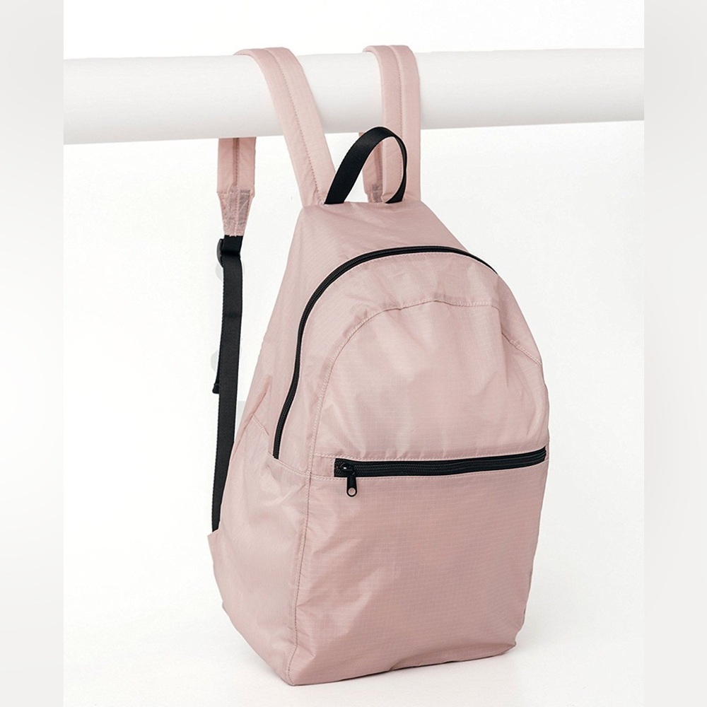 BAGGU Ripstop Nylon Backpack Mauve NWT - Picture 2 of 2